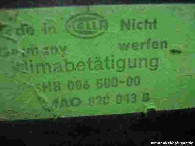 Klimabedienteil Audi C4 4A0820043B 4A0 820 043 B 4AO820043B HELLA 5HB00650000