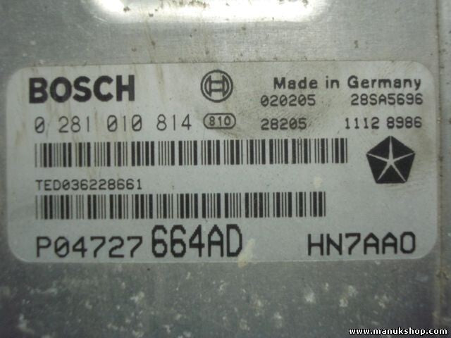 Motorsteuergerät Chrysler Voyager P04727664AD 04727 664AD 04727664AD