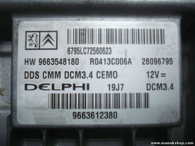 Motorsteuergerät Peugeot 407 2.0 16V 9663548180 R0413C006A 28096795 9663612380