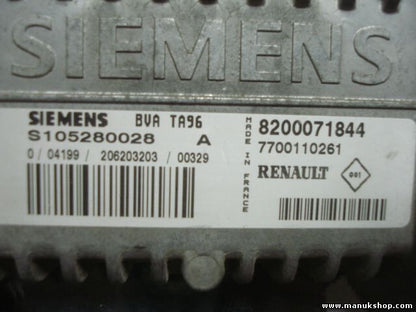 Motorsteuergerät Megane BVA TA96 8200071844 7700110261 SIEMENS S105280028A