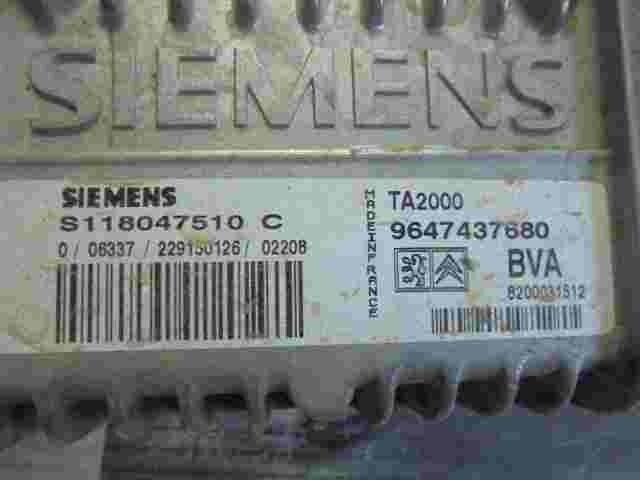 Getriebesteuerung Citroen Xsara 9647437680 8200031512 TA2000 SIEMENS S118047510C