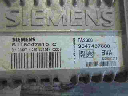 Getriebesteuerung Citroen Xsara 9647437680 8200031512 TA2000 SIEMENS S118047510C