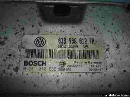 Motorsteuergerät Seat Leon 038906012FN DIESEL EDC15VM 3358 BOSCH 0281010686