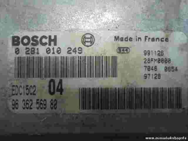 Motorsteuergerät Citroen Xsara 9636256980 EDC15C204 28FM0000 BOSCH 0281010249