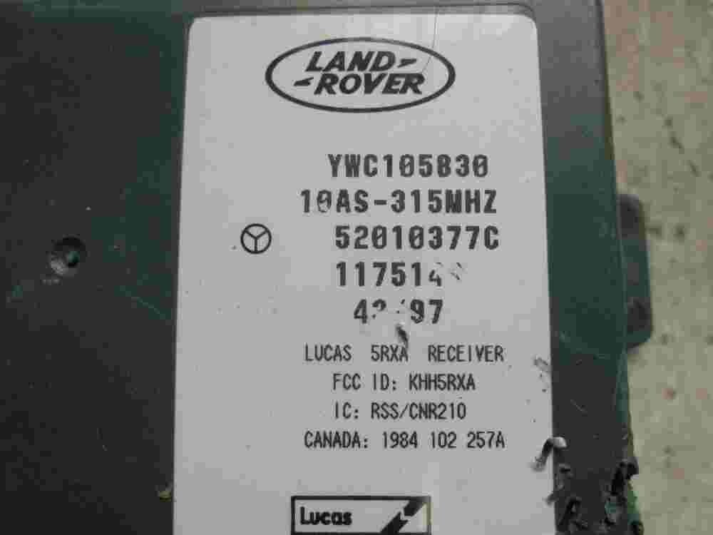 Steuermodul Oszillator Gepäck Türschloss Land Rover Discovery LUCAS YWC105830