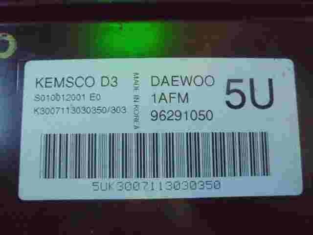 Motorsteuergerät Daewoo Matiz Chevrolet 5U 1AFM 96291050 KEMSCO D3 S010012001E0