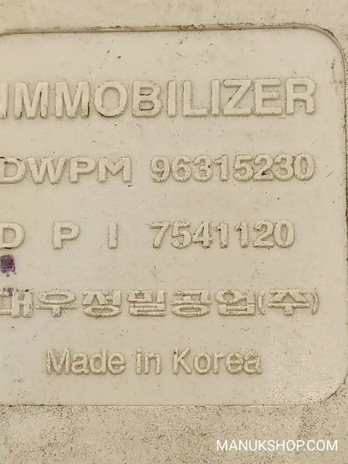 Steuergerät Wegfahrsperre  Daewoo Matiz 96315230 7541120 DWPM