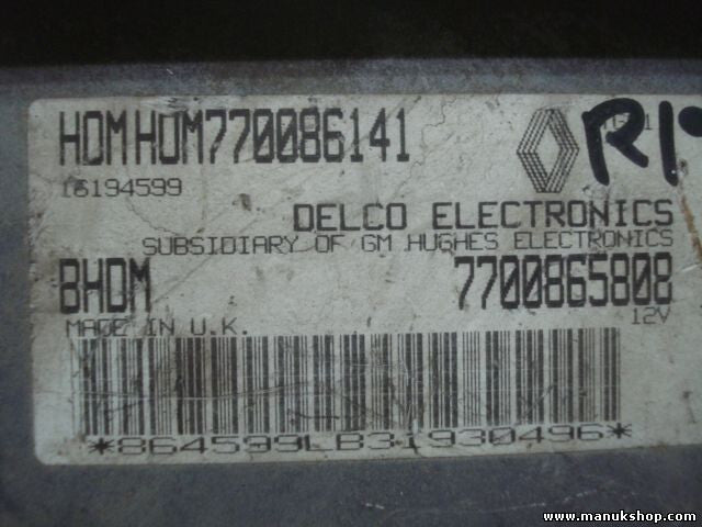 Motorsteuergerät Renault Scenic BHDM HOM770086141 770086141 7700865808 16194599