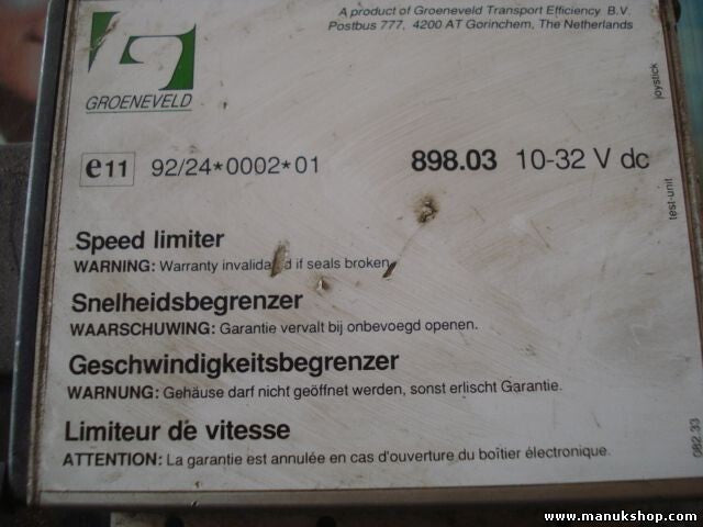 Geschwindigkeitsbegrenzer Daf 9224000201 92/24.0002.01 898031032V 898.03 1032 V