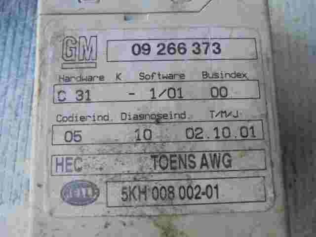 GR Steuergerät Tempomat Opel Omega B GM 09266373 09 266 373 HELA 5KH00800201