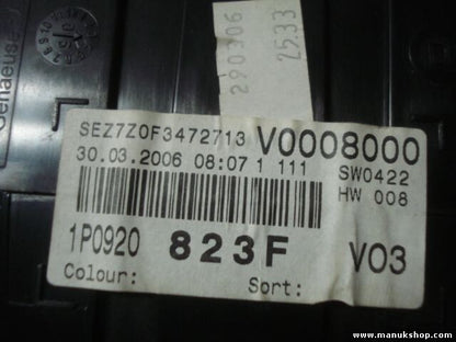 Kombiinstrument Tacho Seat Altea Leon 1P0920823F 1P0920 823F 1PO920823F