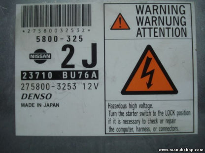 Motorsteuergerät Nissan Almera Tino N16 2000–2006 DENSO MB2758003253 23710BU76A
