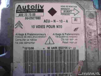 Airbagsensor Airbagsteuergerät  Citroen Xsara Coupe (AI) 9642927880 600237300