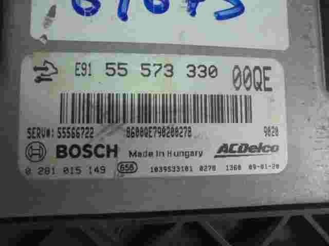 Motorsteuergerät  Opel Insignia A 00QE 55573330 55566722 BOSCH 0281015149