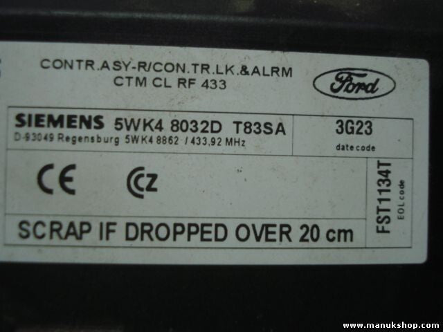 Komfortsteuergerät KSG Ford Fiesta V 2S6T-15K600 CF 2S6T15K600CF 5WK48032D