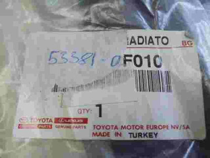 Seal Hood to Radiator  Toyota Corolla  533810F010 53381-0F010