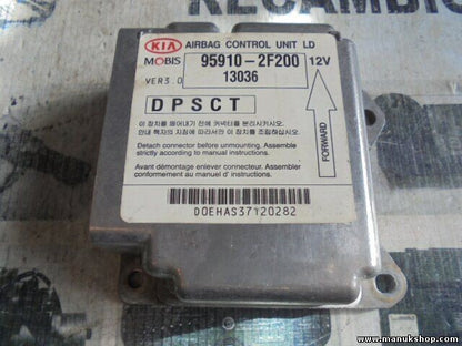 Airbagsensor Airbagsteuergerät Kia Cerato DPSCT 13036 VER 3.0 959102F200 95910
