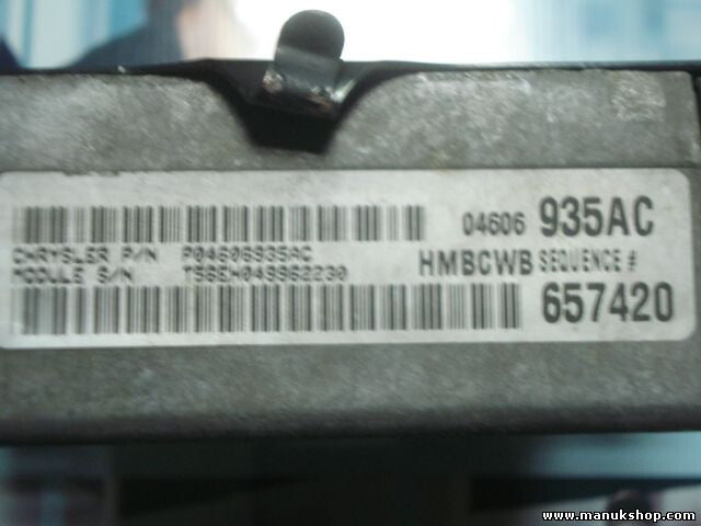 Motorsteuergerät Chrysler Stratus P04606935AC 04606935AC T56EH049962230 657420
