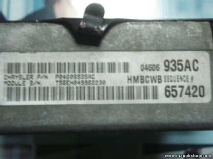 Motorsteuergerät Chrysler Stratus P04606935AC 04606935AC T56EH049962230 657420