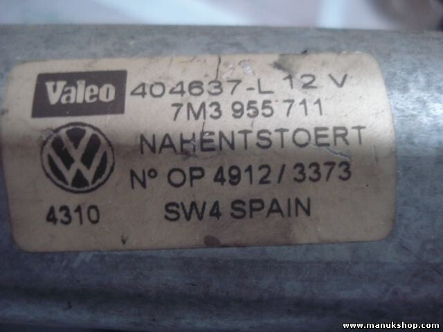 Heckwischermotor wischermotor hinten Seat Alhambra VW 7M3955711 404637-L 404637L