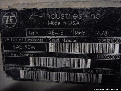 Differential hinten Hinterachsgetriebe Mercedes-Benz 4460310012 AE-15 2981210509