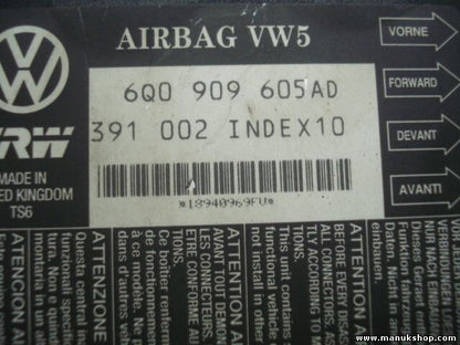 Airbagsensor Airbagsteuergerät Seat Ibiza IV 6L VW 5 6Q0909605AD INDEX 10