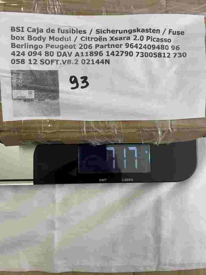 Sicherungskasten Peugeot 206 Partner Xsara Berlingo 9642409480 73005812 02144N