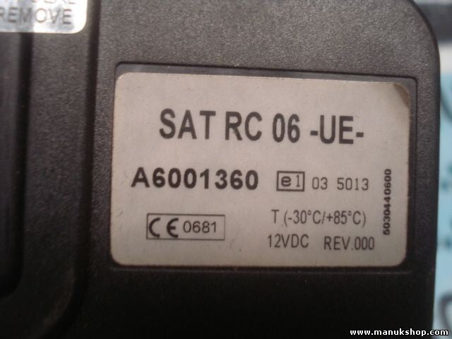 Satelliten TV-Receiver Steuergerät SATRC06UE SAT RC 06 UE A6001360
