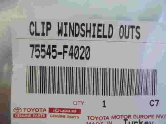 Clip Windshield Outside  Toyota C-HR 75545F4020 75545-F4020