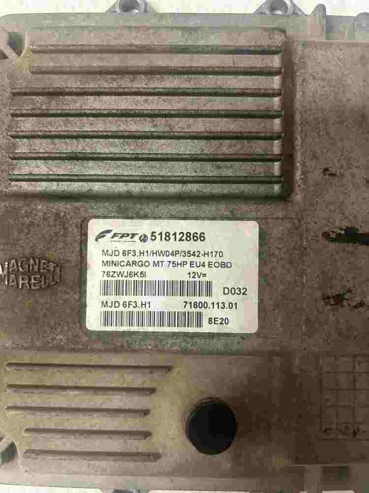 Motorsteuergerät Fiat Fiorino 51812866 MJD 6F3.H1 M.Marelli 7160011301 76ZWJ6K5I