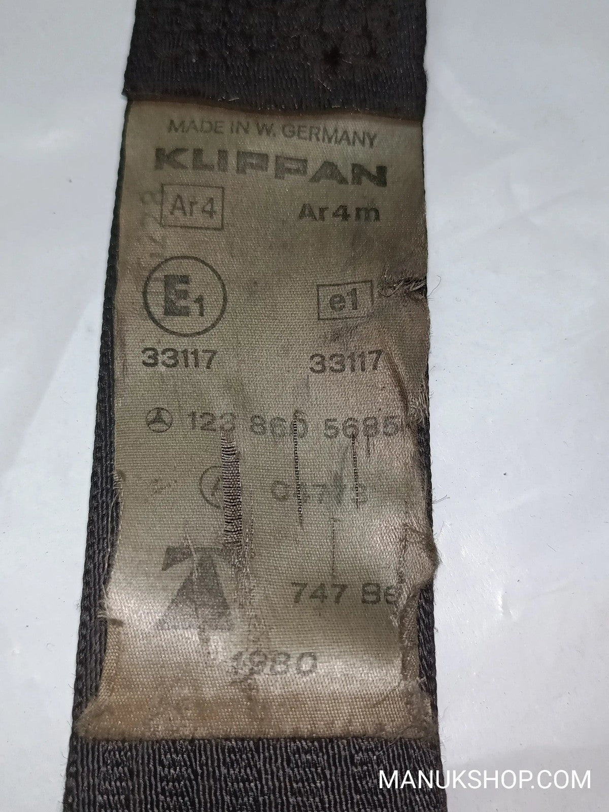Sicherheitsgurt Gurt hinten Mercedes-Benz W123 W126 1238605685 123 860 56 85