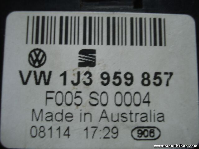 Fensterheber schalter VW Volkswagen Golf 4 Bora Passat 1J3959857 F005S00004