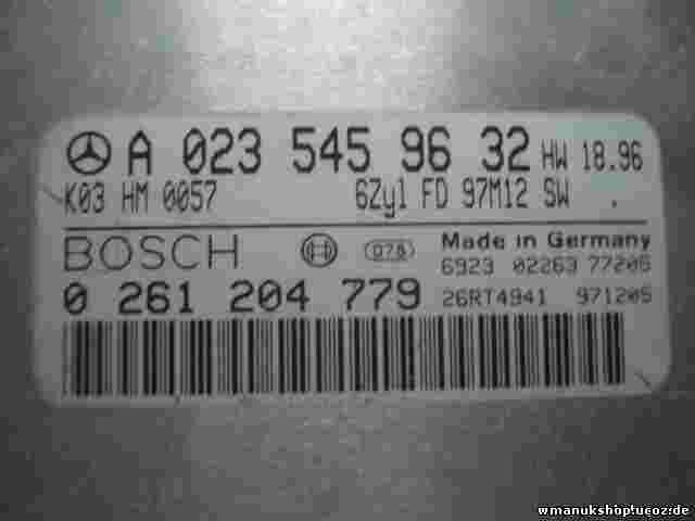 Motorsteuergerät Mercedes W210 A0235459632 A 023 545 96 32 K02 BOSCH 0261204779