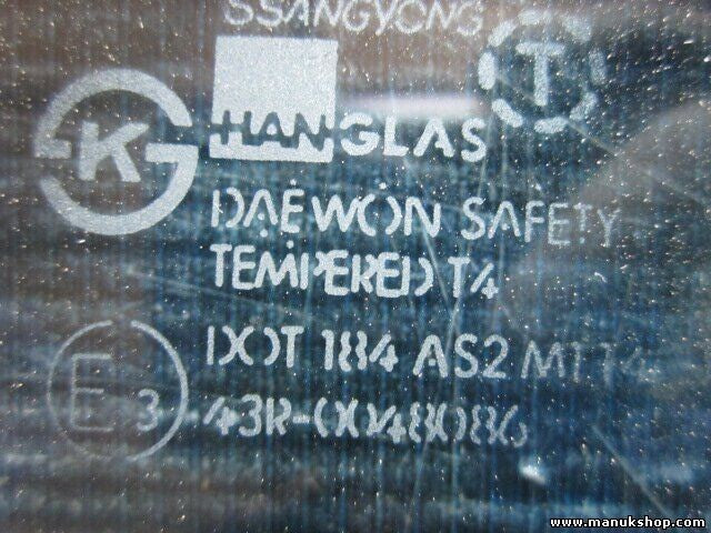 Dreieck Scheibe Seitenscheibe hinten links SsangYong Korando Family 43R0048086