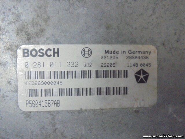 Motorsteuergerät Jeep Cherokee 3.1 WJ P56041587AB 56041587AB BOSCH 0281011232