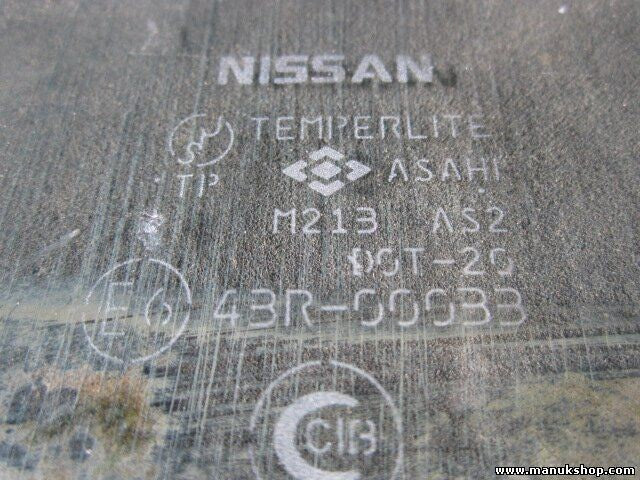 Türscheibe Seitenscheibe hinten rechts Nissan King Cab 43R00033 M213AS2DOT20