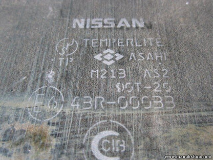 Türscheibe Seitenscheibe hinten rechts Nissan King Cab 43R00033 M213AS2DOT20