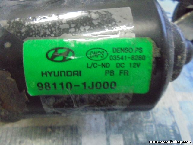 Wischermotor Gestänge vorne Hyundai I20 Comfort 1.2 CAT 78 CV 2012/ 981101J000
