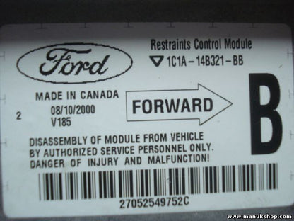 Airbagsensor Airbagsteuergerät Ford Transit 1C1A14B321BB 1C1A-14B321-BB