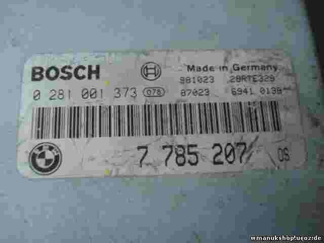 Motorsteuergerät BMW E39 7785207 7 785 207 BOSCH 0281001373  28RTE329
