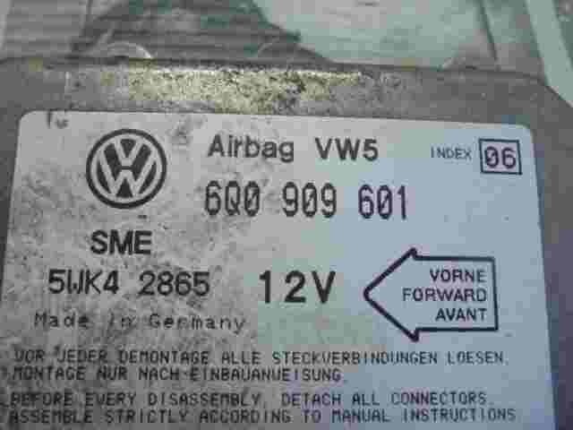 Airbagsensor Airbagsteuergerät Caddy Lupo Polo Seat 6Q0909601 5WK42865 INDEX 06