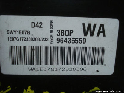 Motorsteuergerät Chevrolet Kalos 3B0P WA 96435559 5WY1E07G 1E07G172330308/233