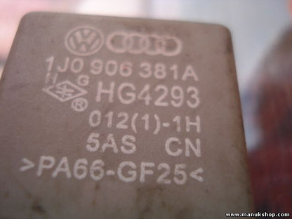 Relais VW Volkswagen Seat Skoda 1J0906381A 1J0 906 381A 1JO906381A Nr.109 HG4293