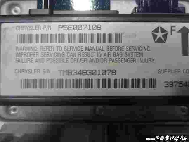 Airbagsensor Airbagsteuergerät Jeep Cherokee Chrysler P56007108 TMB348301078