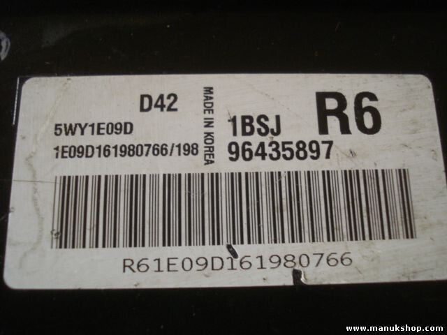 Motorsteuergerät Daewoo Tacuma D42 1BSJ R6 96435897 5WY1E09D