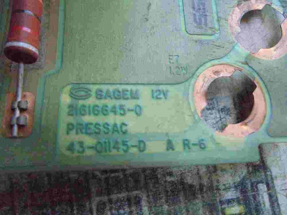 Diagramm des Tachometers Peugeot 406 2.2HDI SAGEM 216166450 21616645-0