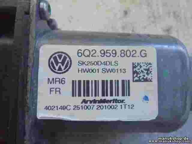 Fensterheber motor Vorne Links VW  Polo Skoda Fabia ROOMSTER 6Q2959802G 402149C