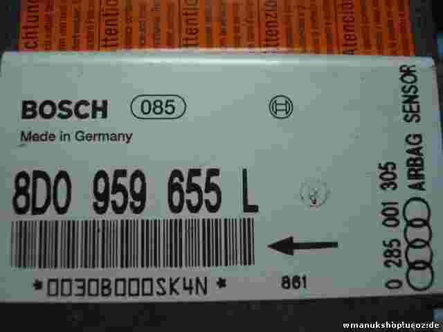Airbagsensor Airbagsteuergerät Audi A4 8D0959655L  8DO959655L BOSCH 0285001305