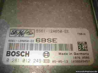 Motorsteuergerät Ford Fiesta  5S6112A650EE 5S61-12A650-EE 6BSE BOSCH 0281012249