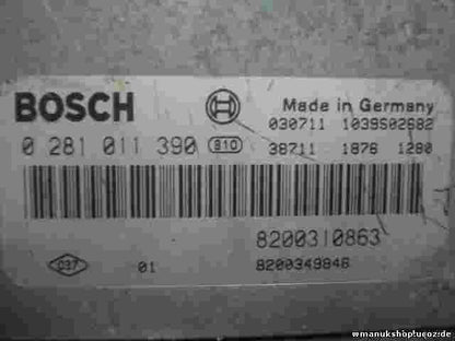 Motorsteuergerät Renault Megane Scenic 8200310863 8200349846 BOSCH 0281011390